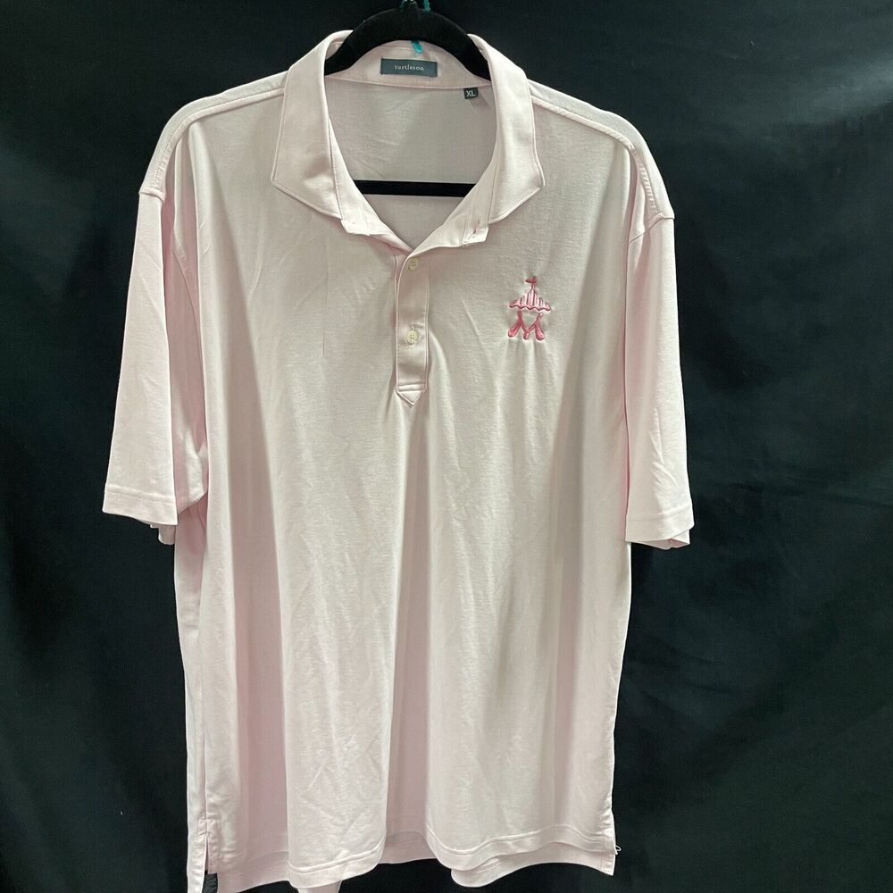 Turtleson Golf Shirt Pink Size XL Polo Logo